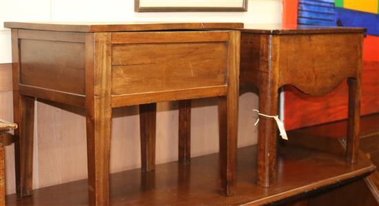 Two early 19th century mahogany chests (formerly commodes) W.48cm